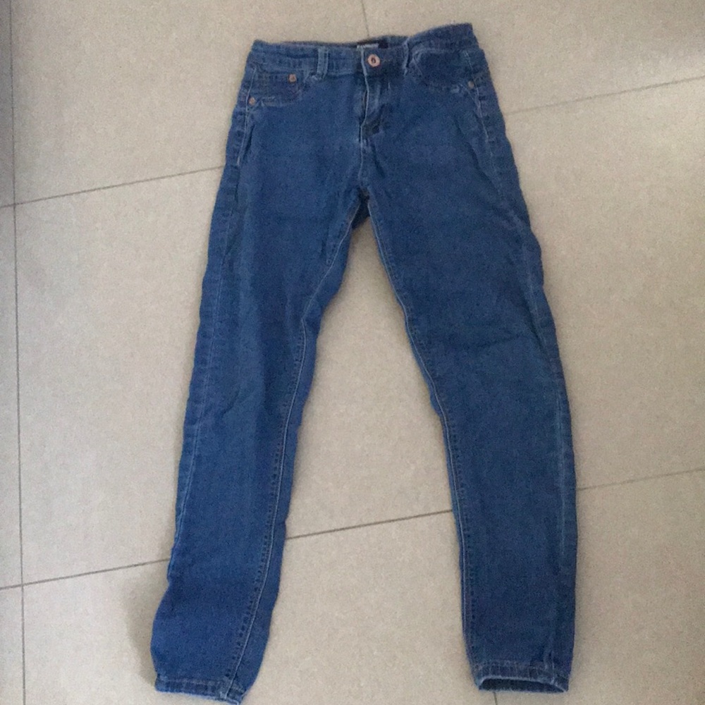 Blue jeggings